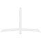 Ekena Millwork Bellingham Architectural Grade PVC Gable Bracket, 72"W x 45"H x 2"D x 4"F, 15/12 Pitch GBP072X45X0204BEL00 - alternate 4